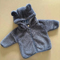 Baby Boy 0-3 months NEXT Blue Furry Zip Up Hooded Jacket with ears (22 10)