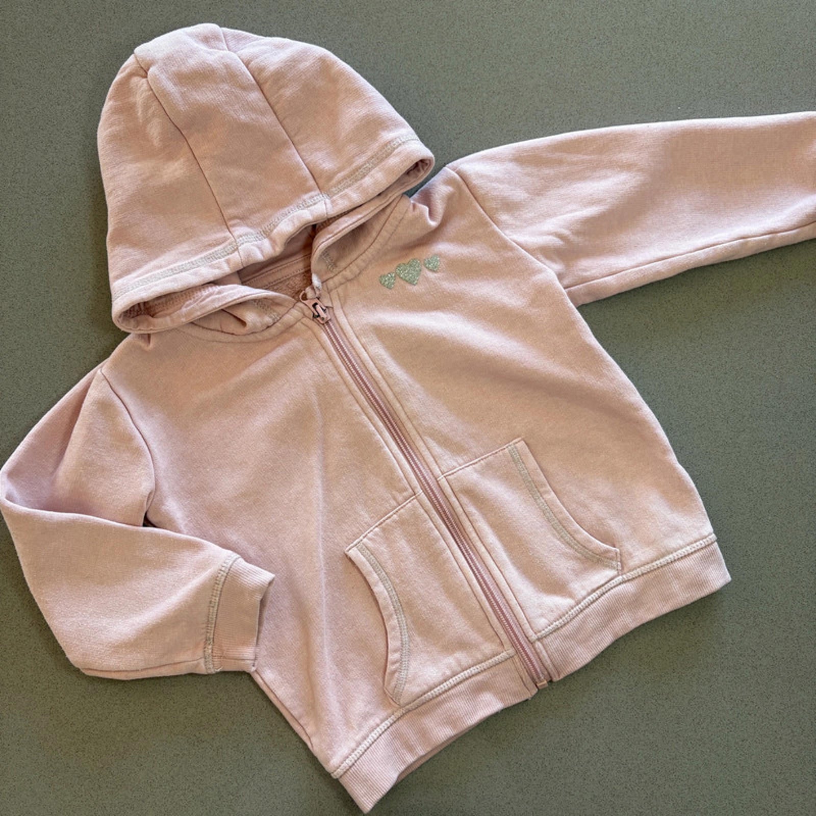 Young Girl 4-5 years Matalan Pink Full Zip Hoodie (53 16)