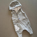 Baby Boy Newborn Grey Mothercare Humphry's Corner Hooded Romper (31 32)