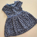 Baby Girl 18-24 months Next Blue Lace Collared Occasion Dress (52 01)