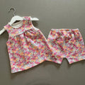 Baby Girl 3-6 months Nutmeg Floral Summer Shorts & Tunic Top Outfit  (30 22)