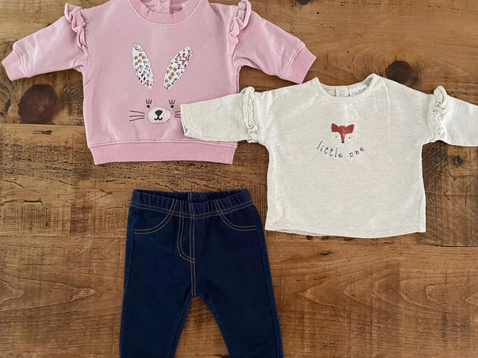 Baby Girl 0-3 months Bundle Tops Bottoms M&S Next Reserved Nutmeg (39 16)