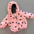 Baby Girl 3-6 months Marks and Spencer Pink Black Spotty Winter Coat  (60 63)