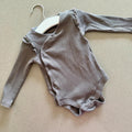Baby Girl 6-9 months TU Grey Ribbed Long Sleeve Bodysuit (30 16)