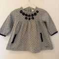Baby Girl 9-12 months Junior J Jasper Conran Grey Applique Tunic (53 14)