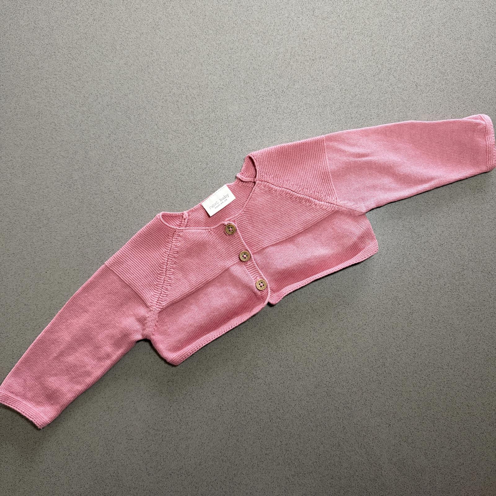 Baby Girl 0-3 months Next Pink Bolero Short Cardigan (60 04)