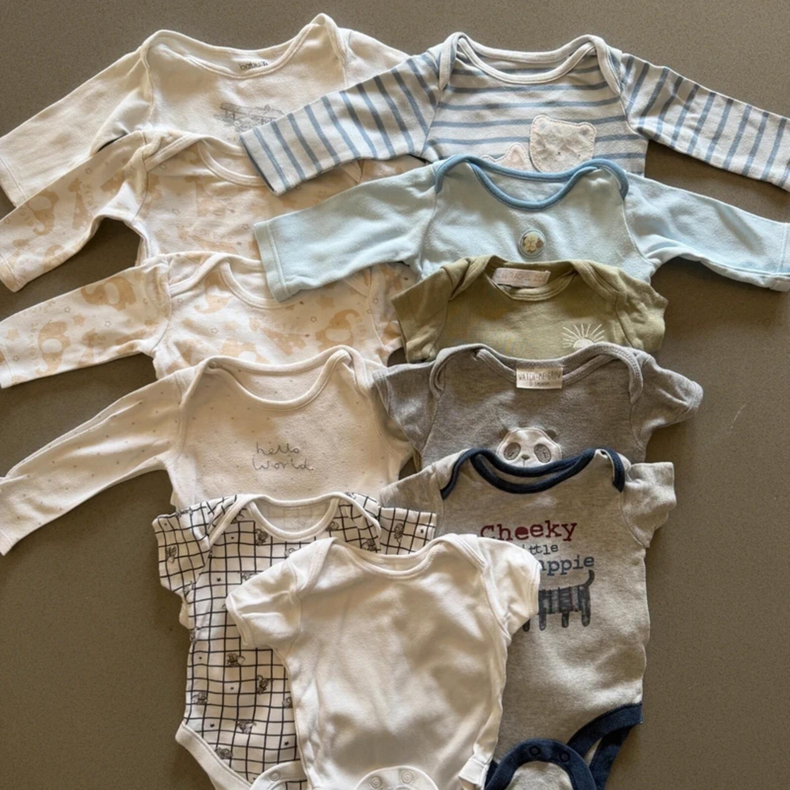 Baby Boy 0-3 months Bundle 11 Bodysuits (51 34)