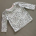 Baby Girl 6-9 months Primark Grey Leopard print Long Sleeve T-shirt (27 04)