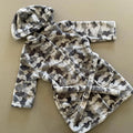 Young Boy age 3-4 years Marks and Spencer Grey Camouflage Hooded Dressing Gown