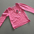 Girl 6-9 months TU Pink Bunny Long Sleeve T-Shirt (61 10)