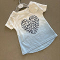 Baby Girl 18-24 Months Baby Town Blue Ombre Love & Sparkle Short Sleeve T-shirt (35 18)