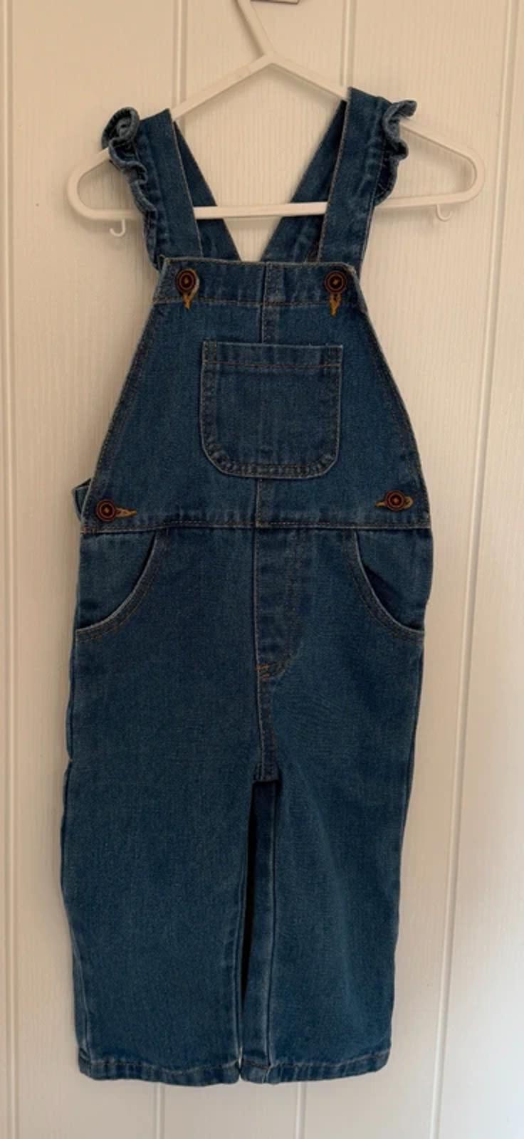 Girl age 2-3 years Shein Blue Denim Dungarees (59 08)