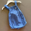 Baby Boy 0-3 months Nutmeg Blue Dungaree Style Romper Summer (24 33)
