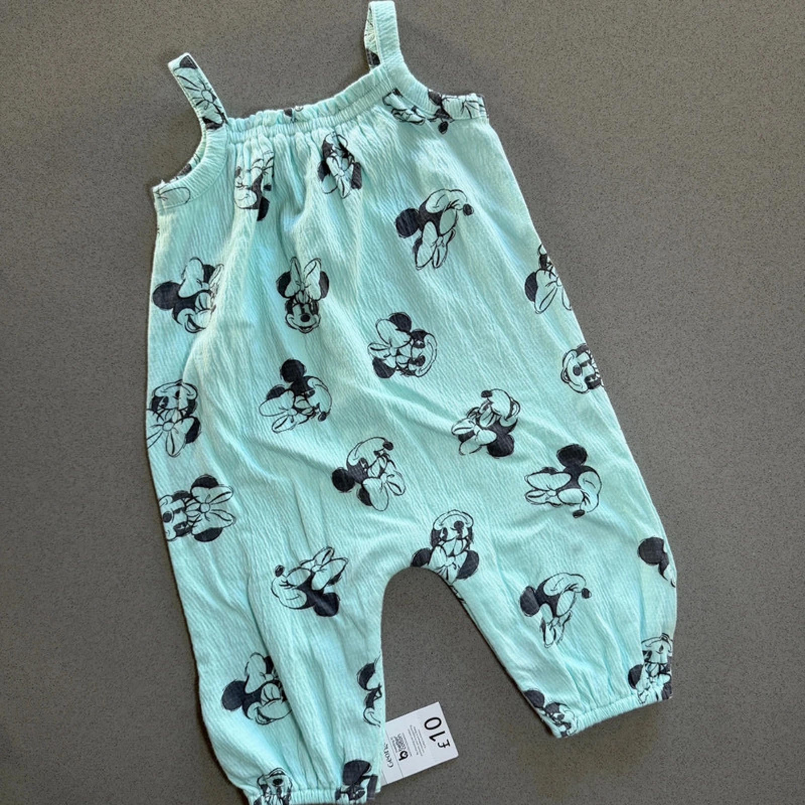 Baby Girl 3-6 months Disney George Turquoise Minnie Mouse  Jumpsuit BNWT (60 31)