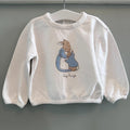 Baby Boy Girl 9-12 months Marks and Spencer White Peter Rabbit Big Hugs Sweatshirt (35 17)