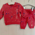 Baby Girl 0-3 months Dunnes Stores Pink Unicorn 2 Piece Tracksuit Outfit BNWT (54 04)