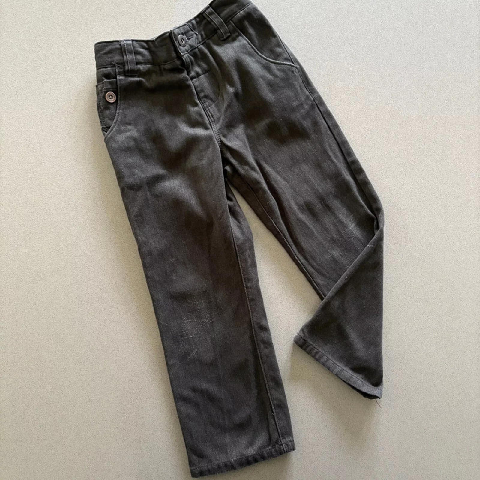 Young Boy age 5 years NEXT Dark Grey Thick Casual Trousers Adjustable (33 29)