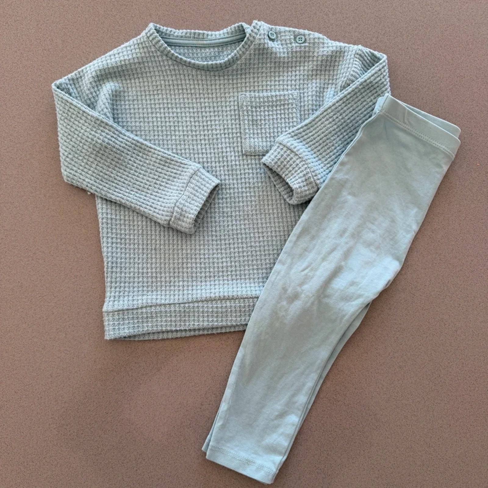 Baby Girl 12-18 months George Turquoise 2 Piece Textured Outfit Set (50 29)