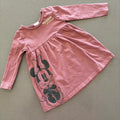 Baby Girl 6-9 months Disney Baby Long Sleeve Pink Minnie Mouse Dress (15 14)