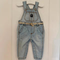 Baby Girl 6 months Baby B'Gosh Blue Denim Dungarees (48 21)