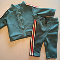 Baby Boy 3-6 months River Island Green 2 Piece Full Zip Tracksuit Outfit (36 13)