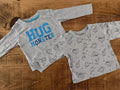 Baby Boy 0-3 months Matalan Earlydays 2 Long Sleeve T-shirts Grey (29 16)