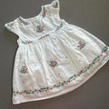 Baby Girl 3-6 months Marks and Spencer White Embroidered Smart Dress (59 33)
