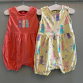 Baby Girl 6-9 months Marks and Spencer Set 2 Bunny Themed Rompers (32 02)