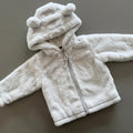 Baby Girl 3-6 months Blue Zoo Hooded Faux Fur Lined Jacket (46 22)