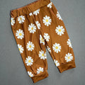 Baby Girl 0-3 months Shein Brown Daisy Elasticated Trousers (60 80)