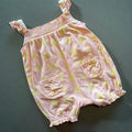 Baby Girl 3-6 months George Pink Yellow Sunshine Summer Romper (27 22)
