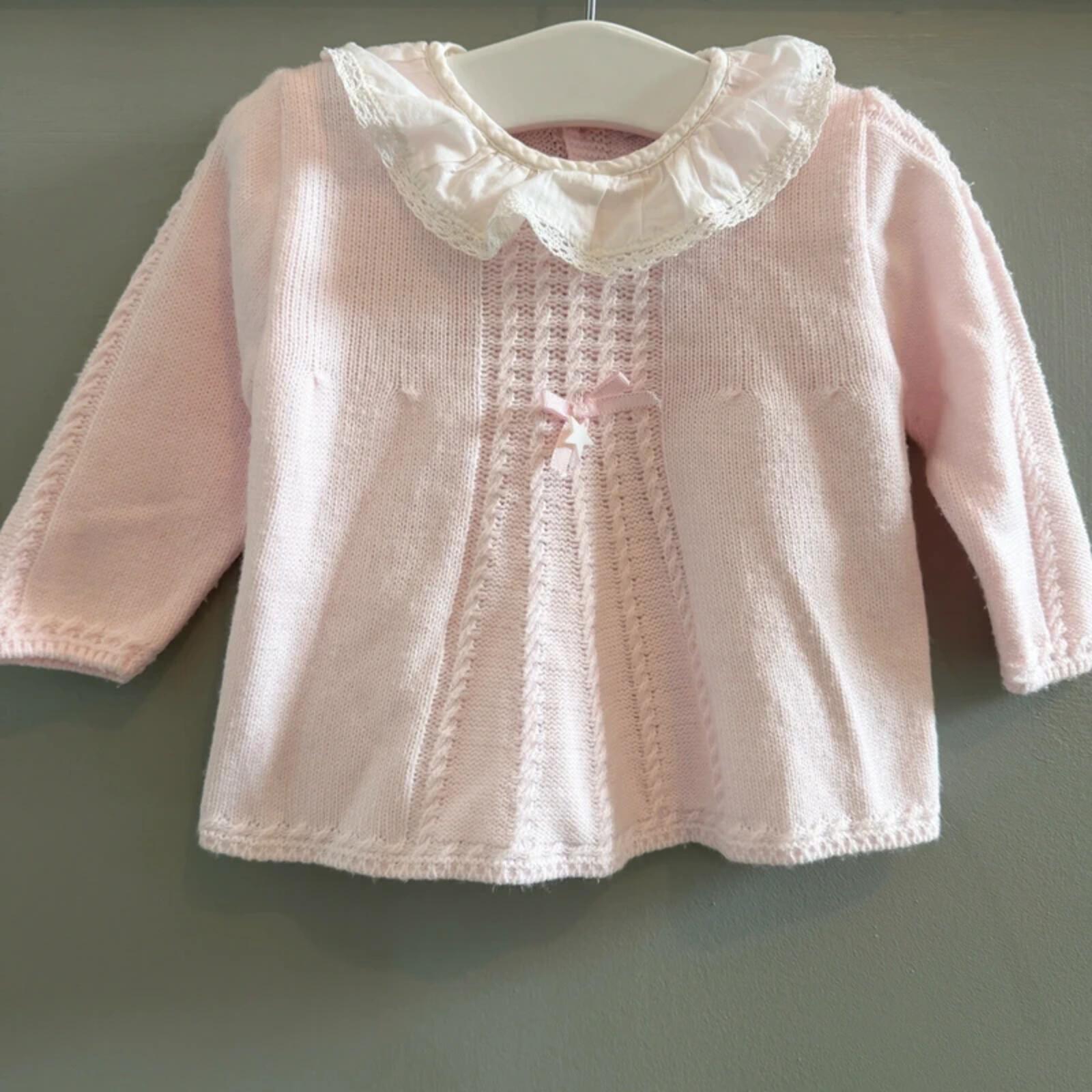 Baby Girl 0-3 months Mac Illusion Pink Knitted Tunic Spanish (34 09)