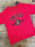 Young Boy 3 Years Atlanta United MLS American Soccer Football Red T-shirt