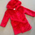 Baby Girl 9-12 months Primark Red Hooded Dressing Gown with Star design (23 16)