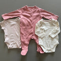 Baby Girl 1 month 4.5 kg Mothercare Bodysuits Babygrow Squirrel Hedgehog (29 22)