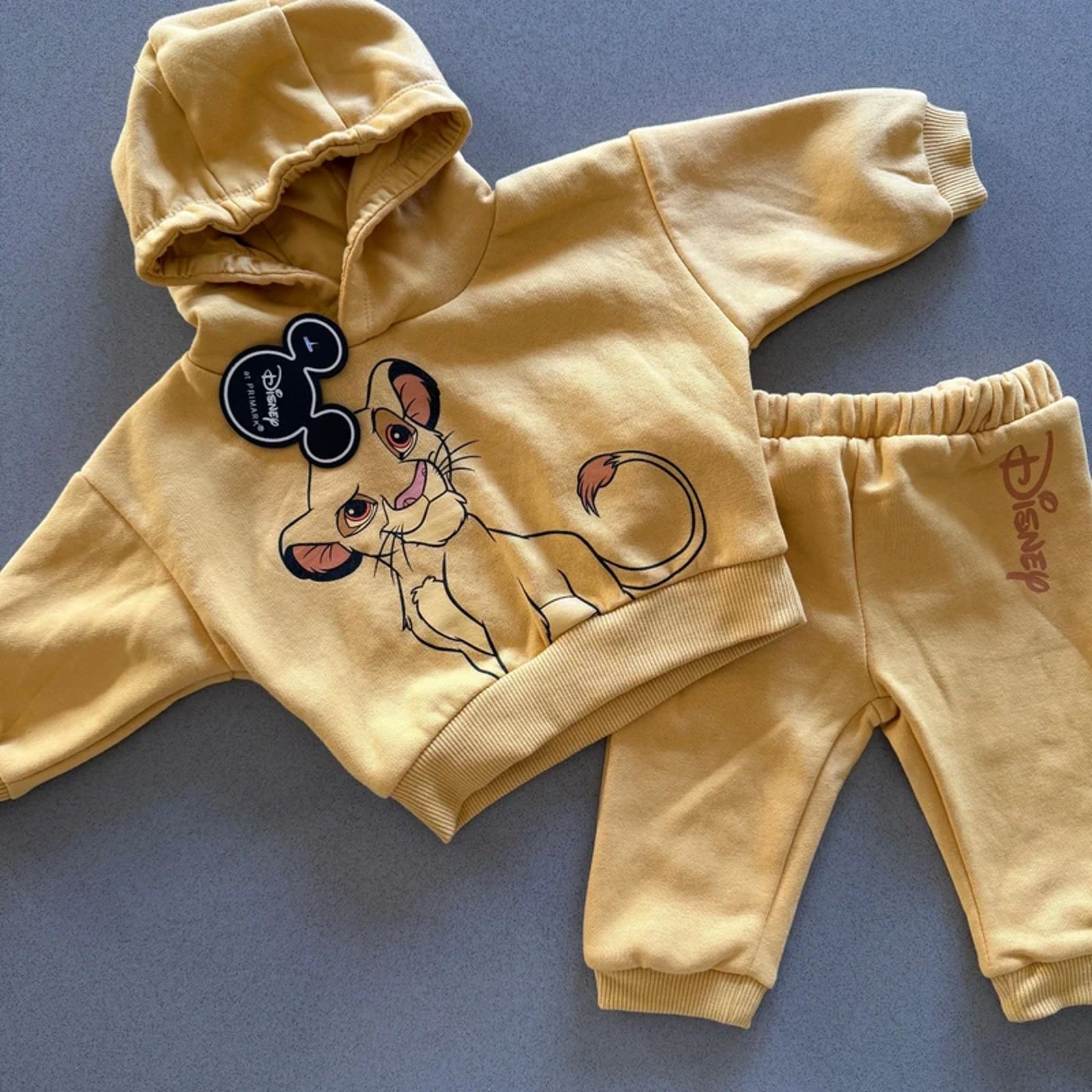 Baby Boy Girl 3-6 months Disney Primark Yellow Lion King Tracksuit Outfit (5723)