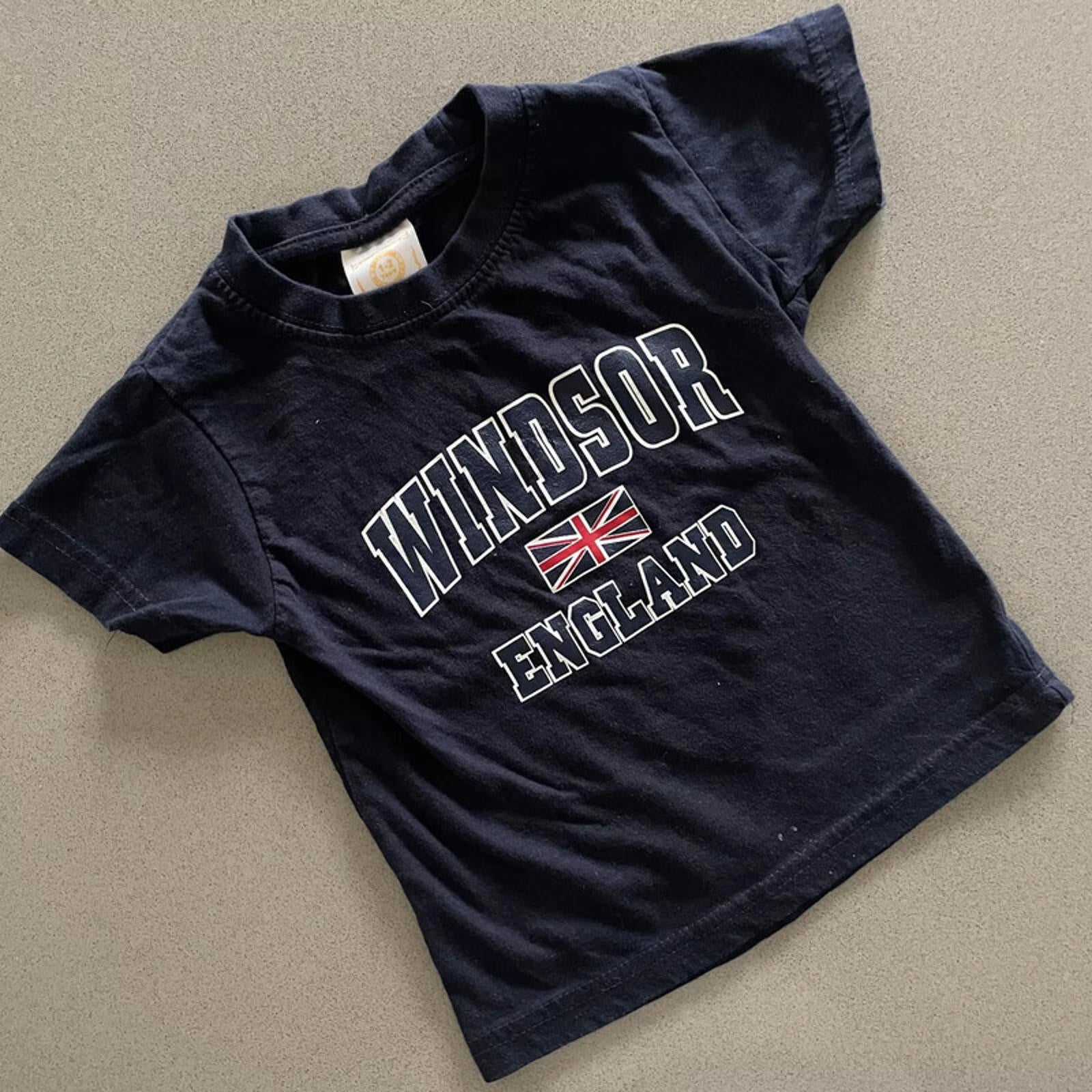Baby Boy 12-24 months Capital T-shirts Blue Windsor England Top (15 03)
