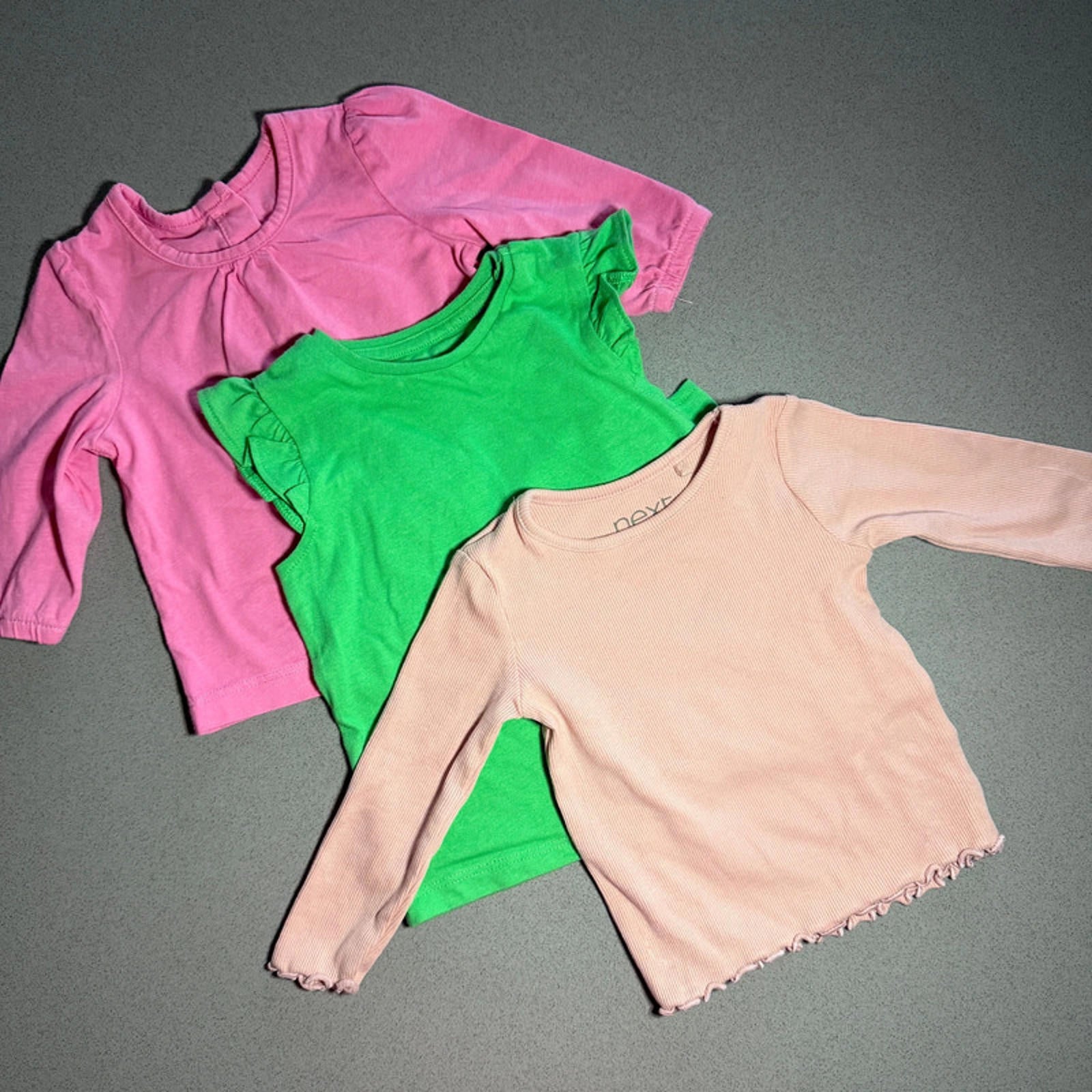 Baby Girl 3-6 months 3 Colourful Tops Next F&F Matalan (55 09)
