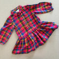 Baby Girl 12-18 months M&Co Checked Collared Long Sleeve Dress (47 13)