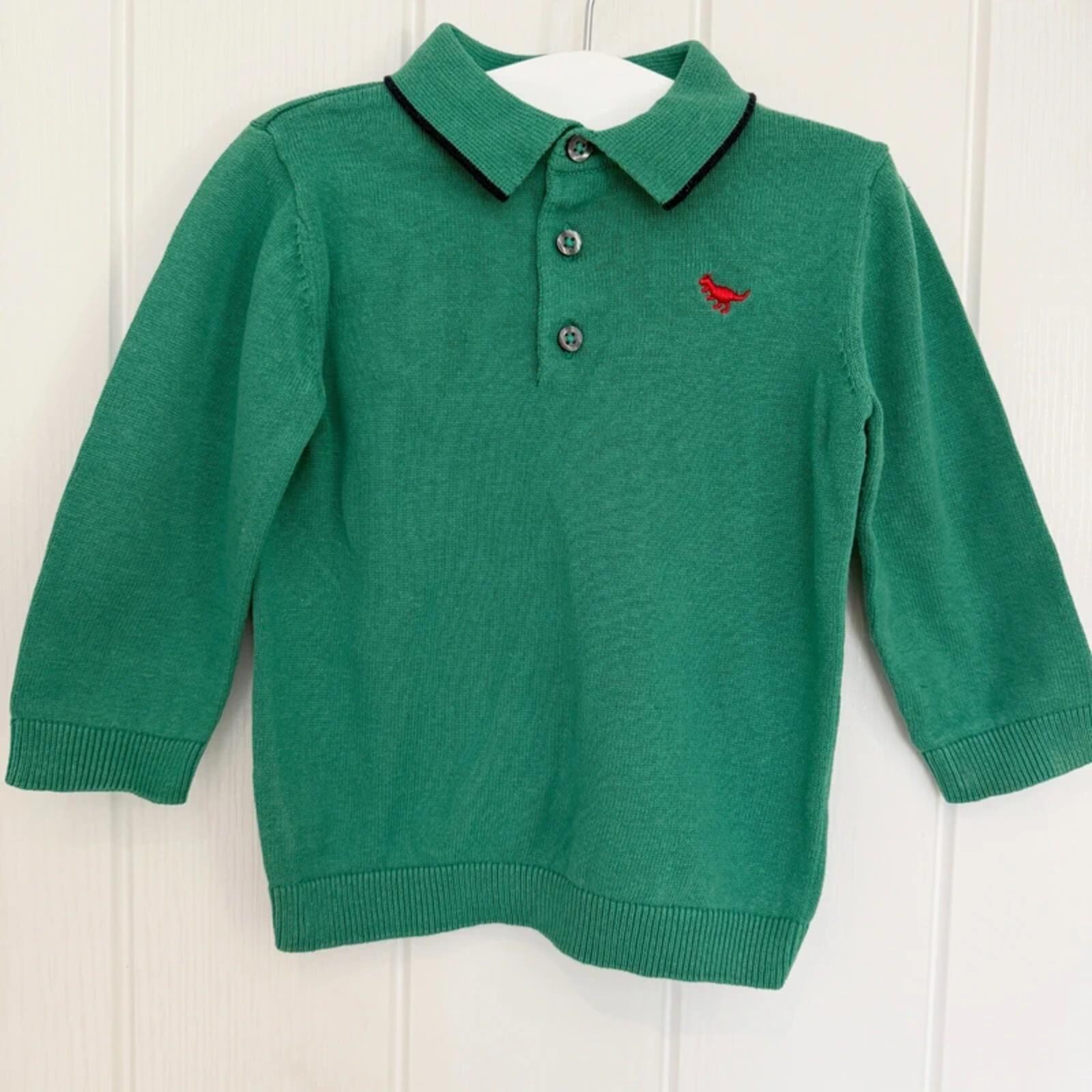 Baby Boy 9-12 months Next Sp Knitted Long Sleeve Collared Polo Shirt (58 09)