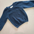 Baby Boy age 6-9 months Primark Blue Knitted Pullover Jumper (49 14)