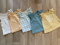 Baby Girl 0-3 months George Set of 5 Sleeveless Ruffle Tops (36 33)