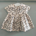 Baby Girl First Size 4.1 kg George Short Sleeve Heart Dress BNWT (58 10)