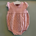 Baby Girl 6-9 months George Pink romper with Floral Design (57 14)