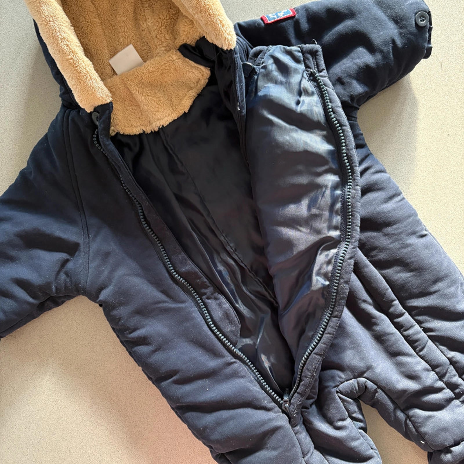 Baby Boy 3-6 months Ladybird Blue Embroidered Snowsuit All in One (54 y)