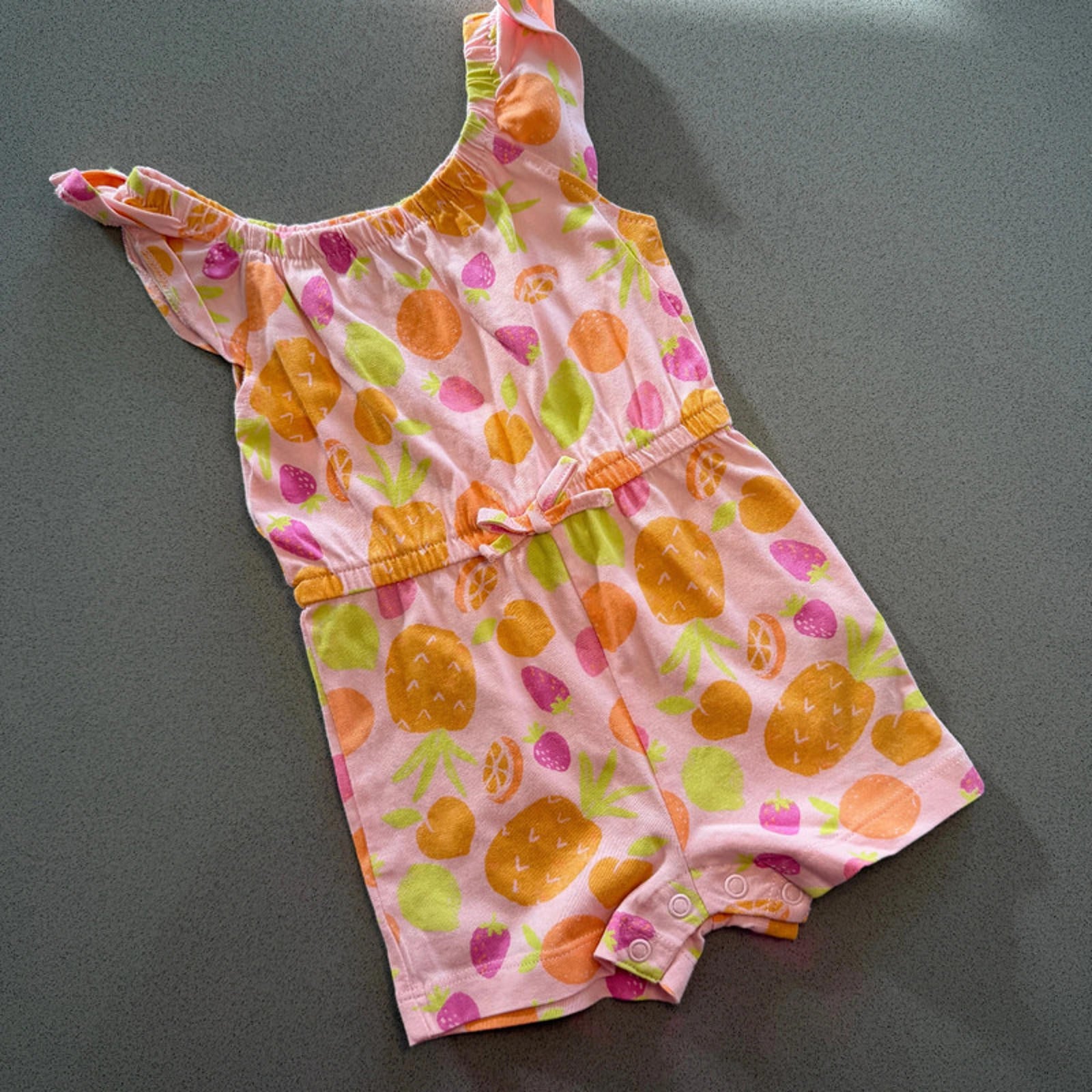 Baby Girl 3-6 months Primark Summer Fruit Themed Short jumpsuit (49 16)