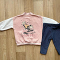 Baby Girl 3-6 months Disney Minnie Mouse Pink Varsity Style Outfit (37 18)