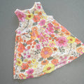 Baby Girl 0-3 months F&F  Retro Floral Summer Sleeveless Dress Jersey (42 28)