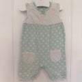 Baby Girl 6-9 months George Green White Summer Romper (40 34)