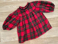 Baby Girl 3-6 months NEXT Red Checked Long Sleeve Tunic Dress (20 19)